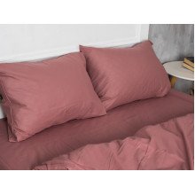 Постельное белье Ecotton Бязь Полуторный комплект пододеяльник + наволочки 50x70 (2 шт.) Мокко 871