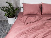 Постельное белье Ecotton Бязь Двуспальный комплект пододеяльник + наволочки 50x70 (2 шт.) Мокко 871