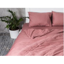 Постельное белье Ecotton Бязь Евро комплект пододеяльник + наволочки 50x70 (2 шт.) Мокко 871