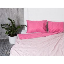 Постельное белье Ecotton Бязь Полуторный комплект пододеяльник + наволочки 50x70 (2 шт.) Розовый 612