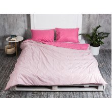 Постельное белье Ecotton Бязь Полуторный комплект пододеяльник + наволочки 50x70 (2 шт.) Розовый 612
