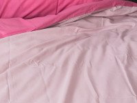 Постільна білизна Ecotton Бязь Полуторний комплект підковдра + наволочки 50x70 (2 шт.) Рожевий 612