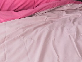 Постільна білизна Ecotton Бязь Полуторний комплект підковдра + наволочки 50x70 (2 шт.) Рожевий 612