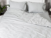 Постельное белье Ecotton Бязь Двуспальный комплект пододеяльник + наволочки 50x70 (2 шт.) Серый 881