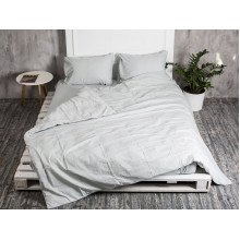 Постельное белье Ecotton Бязь Двуспальный комплект пододеяльник + наволочки 50x70 (2 шт.) Серый 881