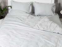 Постельное белье Ecotton Бязь Двуспальный комплект пододеяльник + наволочки 50x70 (2 шт.) Серый 881