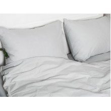Постельное белье Ecotton Бязь Двуспальный комплект пододеяльник + наволочки 50x70 (2 шт.) Серый 881
