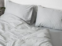 Постельное белье Ecotton Бязь Двуспальный комплект пододеяльник + наволочки 50x70 (2 шт.) Серый 881