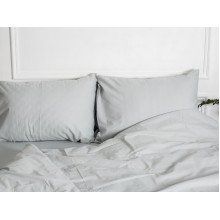 Постельное белье Ecotton Бязь Двуспальный комплект пододеяльник + наволочки 50x70 (2 шт.) Серый 881