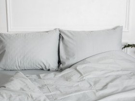 Постельное белье Ecotton Бязь Двуспальный комплект пододеяльник + наволочки 50x70 (2 шт.) Серый 881