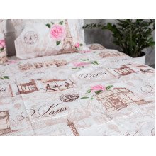 Постільна білизна Ecotton Бязь Преміум Полуторний комплект Парижанка 6310/1