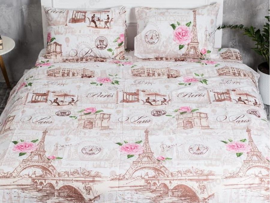 Постільна білизна Ecotton Бязь Преміум Полуторний комплект Парижанка 6310/1