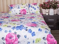 Постільна білизна Ecotton Бязь Євро комплект Рожевий 20-1455