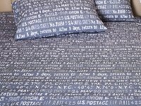 Постільна білизна Ecotton Бязь Сімейний комплект дві підковдри Сірий 40-0915