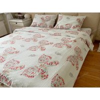 Постельное белье Ecotton Фланель Полуторный комплект Букет 10.23516/13