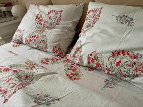 Постельное белье Ecotton Фланель Семейный комплект два пододеяльника Букет 10.23516/13