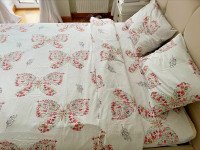 Постельное белье Ecotton Фланель Евро комплект Букет 10.23516/13