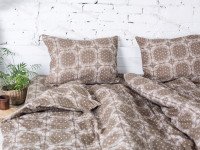 Постельное белье Ecotton Фланель Двуспальный комплект Cacao 40-1045