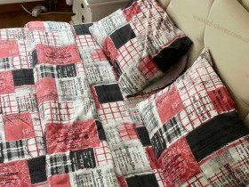 Постільна білизна Ecotton Фланель Сімейний комплект дві підковдри Газета M06035/2