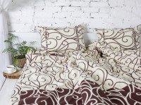 Постельное белье Ecotton Фланель Полуторный комплект Коричневый 40-0998