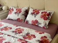 Постельное белье Ecotton Фланель Семейный комплект два пододеяльника Цветы 11.23568/3
