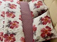 Постельное белье Ecotton Фланель Семейный комплект два пододеяльника Цветы 11.23568/3