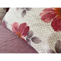 Постельное белье Ecotton Фланель Семейный комплект два пододеяльника Цветы 11.23568/3
