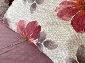 Постільна білизна Ecotton Фланель Сімейний комплект дві підковдри Квіти 11.23568/3