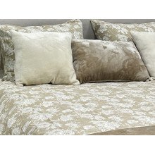 Постельное белье Ecotton Фланель Полуторный комплект Цветок на бежевом 267262