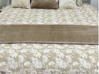 Постельное белье Ecotton Фланель Полуторный комплект Цветок на бежевом 267262