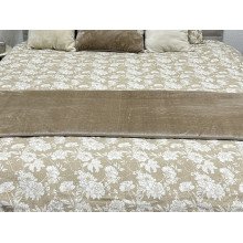 Постельное белье Ecotton Фланель Полуторный комплект Цветок на бежевом 267262