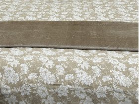 Постільна білизна Ecotton Фланель Сімейний комплект дві підковдри Квітка на бежевому 267262