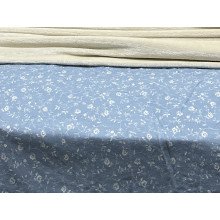 Постельное белье Ecotton Фланель Двуспальный комплект Цветок на голубом 250958