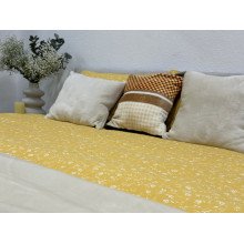 Постельное белье Ecotton Фланель Полуторный комплект Цветок на желтом 250951
