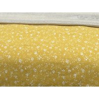 Постельное белье Ecotton Фланель Полуторный комплект Цветок на желтом 250951