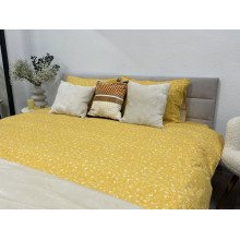 Постельное белье Ecotton Фланель Евро комплект Цветок на желтом 250951