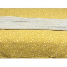 Постельное белье Ecotton Фланель Полуторный комплект Цветок на желтом 250951