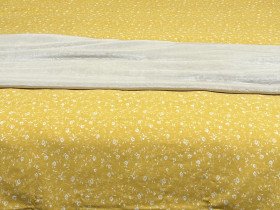 Постельное белье Ecotton Фланель Полуторный комплект Цветок на желтом 250951