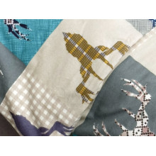 Постельное белье Ecotton Фланель Двуспальный комплект Олени на зеленом 29345/3