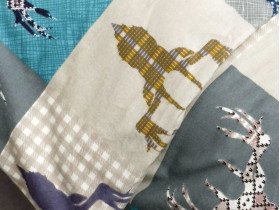Постільна білизна Ecotton Фланель Двоспальний комплект Олені на зеленому 29345/3