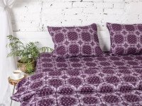 Постельное белье Ecotton Фланель Двуспальный комплект Dark Plum 40-1045