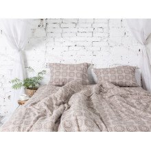 Постельное белье Ecotton Фланель Семейный комплект два пододеяльника Cacao 40-1044