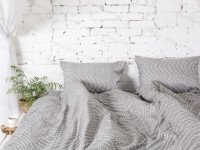 Постельное белье Ecotton Фланель Евро комплект Серый 30-0508
