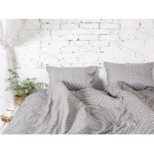 Постельное белье Ecotton Фланель Евро комплект Серый 30-0508