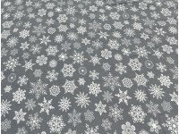 Постільна білизна Ecotton Фланель Двоспальний комплект Сніжинка на сірому 15501