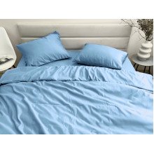 Ecotton bed linen Polysatin One-and-a-half set Blue