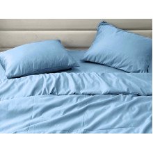 Ecotton bed linen Polysatin One-and-a-half set Blue