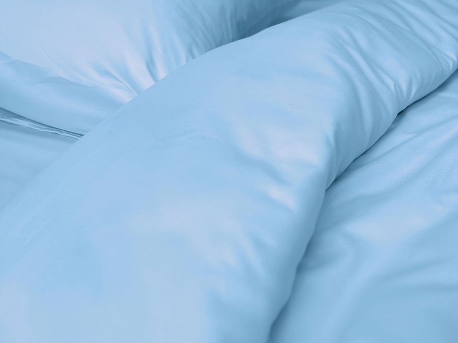 Ecotton bed linen Polysatin One-and-a-half set Blue