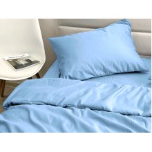 Ecotton bed linen Polysatin One-and-a-half set Blue