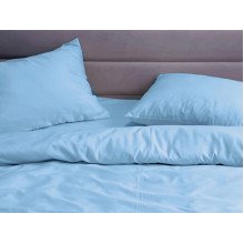 Ecotton bed linen Polysatin One-and-a-half set Blue